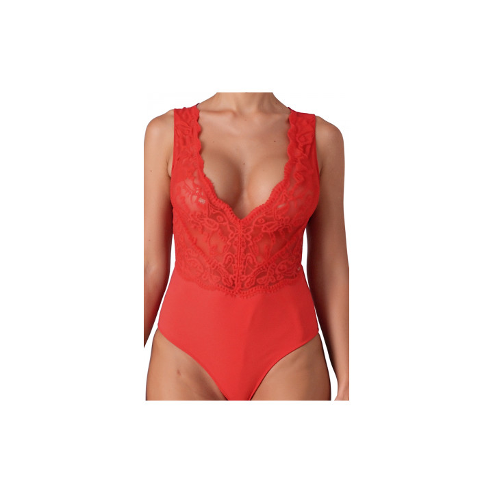 Body rouge Evalie - Passion