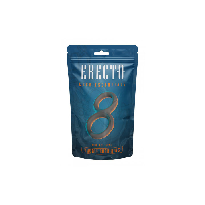Double Cock Ring liquid silicone - Erecto