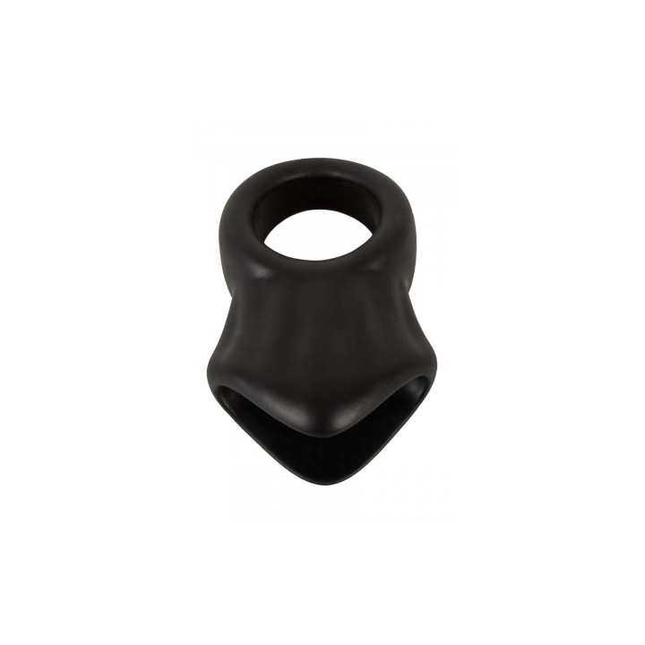 Cock Ring avec Ball Stretcher liquid silicone - Erecto