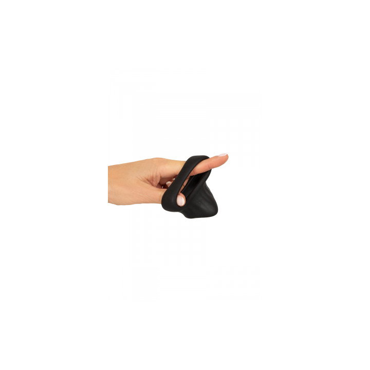 Cock Ring avec Ball Stretcher liquid silicone - Erecto