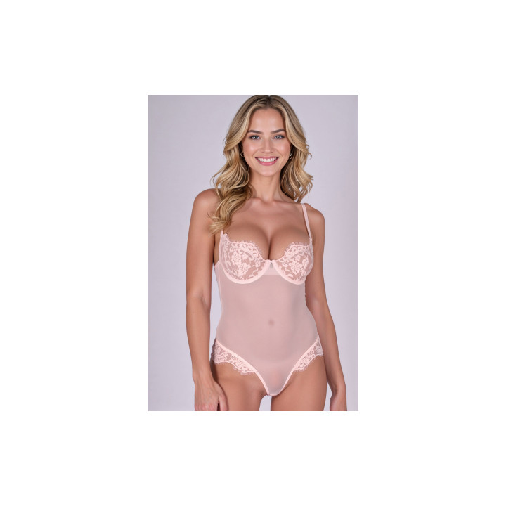 Body rose pâle Zovel - Passion
