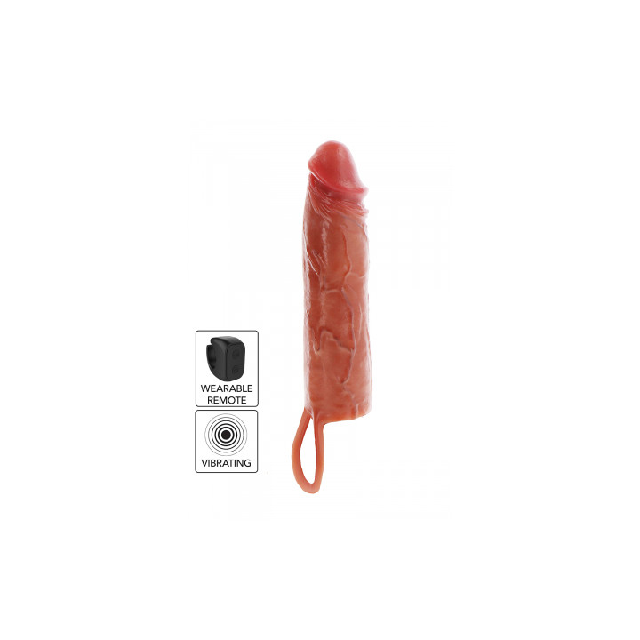 Gaine de pénis vibrante 20 cm - Toy Joy