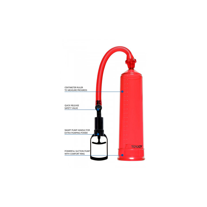 Pompe à pénis ToyJoy Power Pump rouge