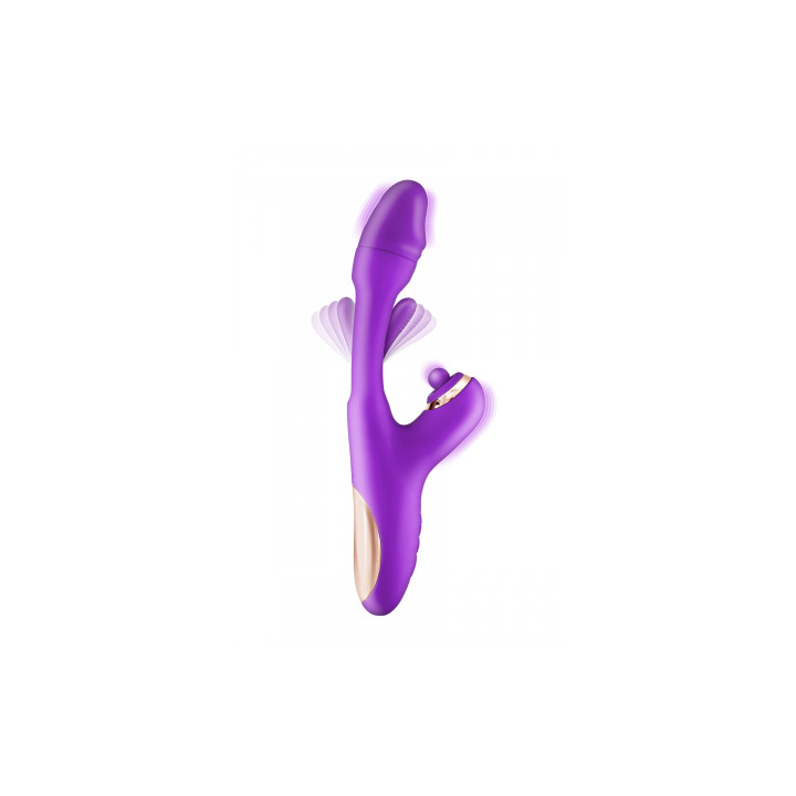 Vibromasseur rabbit 3-en-1 Joyfully violet - Yoba