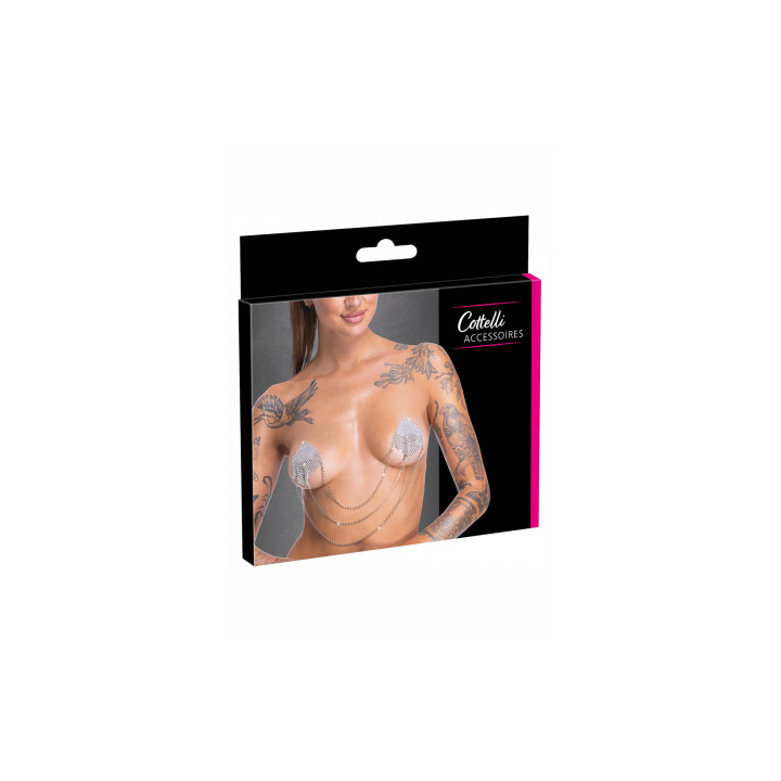 Caches tétons Losange avec chainettes - Cotelli Accessoires