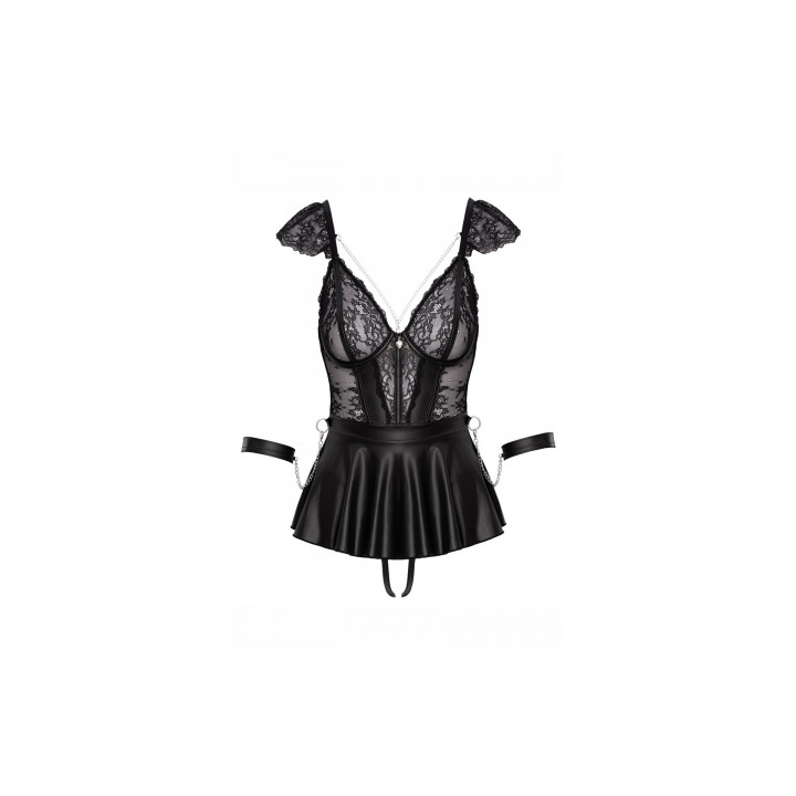 Ensemble 3 pièces lingerie Fetish - Cotelli Bondage