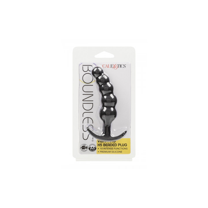Plug anal Vibrant avec 5 perles - Calexotics