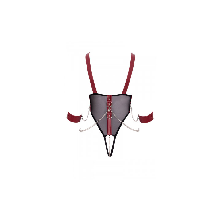 Body de bondage ouvert et seins nus - Cottelli Bondage