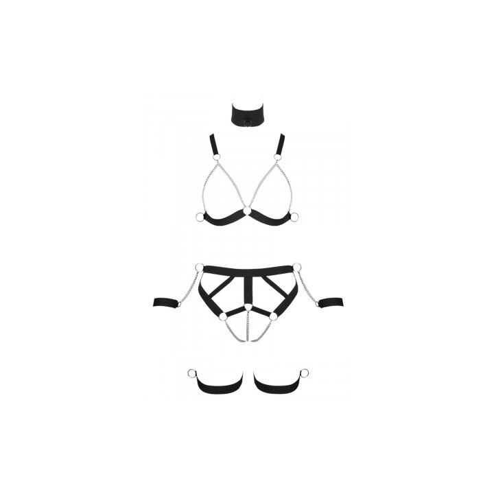 Ensemble harnais Strappy Bikini - Bad Kitty