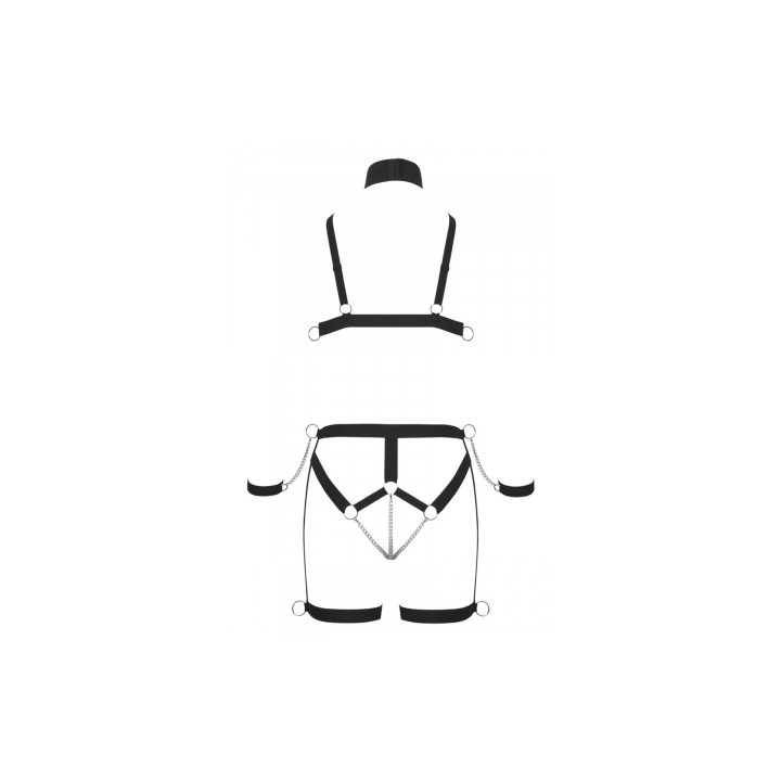 Ensemble harnais Strappy Bikini - Bad Kitty