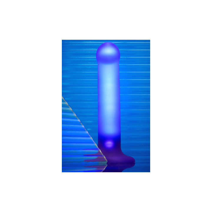 Dildo lumineux violet - Strap-On-Me