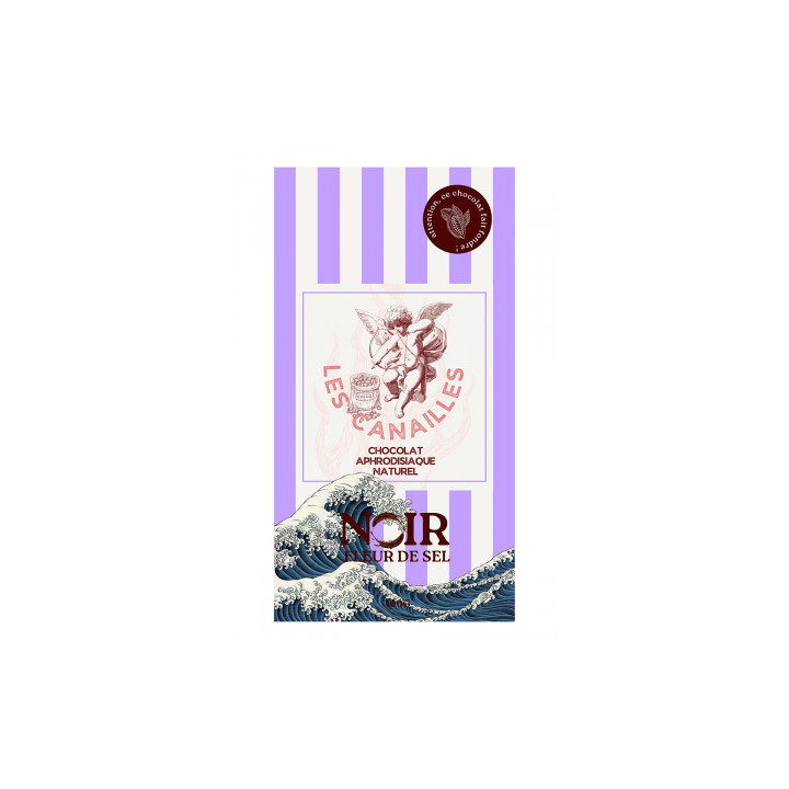 Chocolat noir fleur de sel - Tablette 100g - Les canailles
