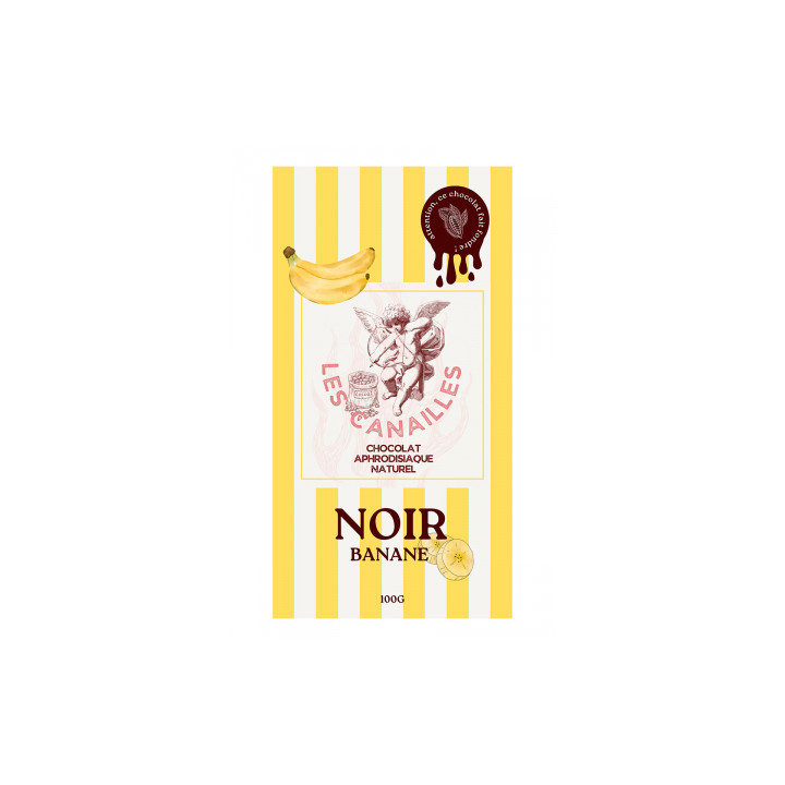 Chocolat noir banane - Tablette 100g - Les canailles