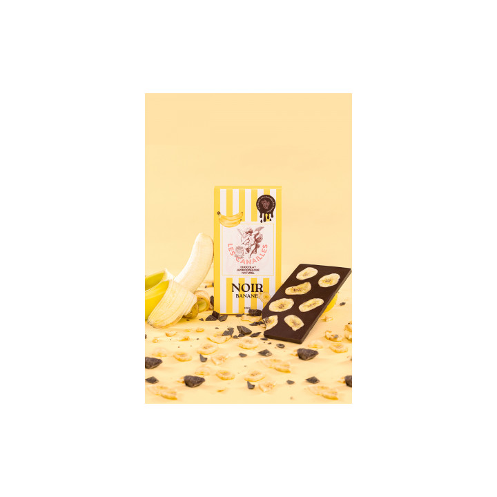 Chocolat noir banane - Tablette 100g - Les canailles