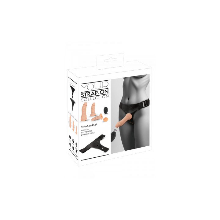 Gode-ceinture 3 dildos multi-positions - You2Toys