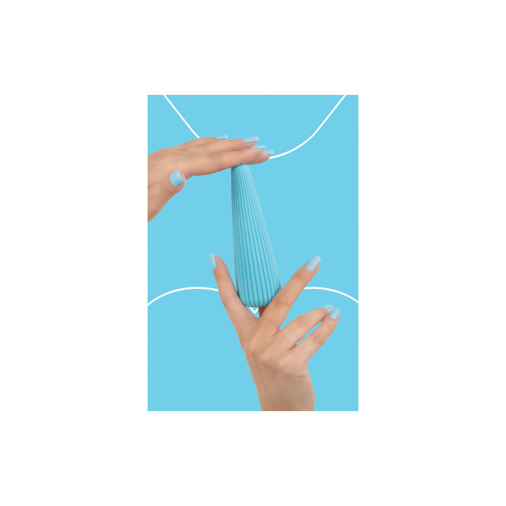 Vibro rechargeable IcyCone bleu - FairyGasm