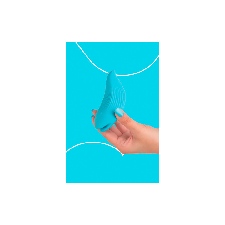 Mini vibro rechargeable DelightfulWave bleu - FairyGasm