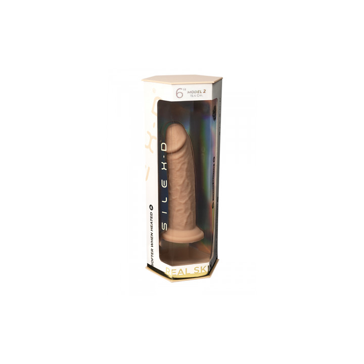 Gode Real Skin Model 2 flesh 15,4 cm - SilexD