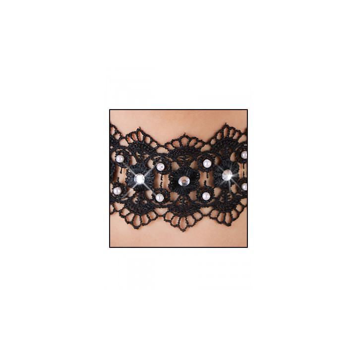 Collier brodé avec strass - Cotelli Accessoires