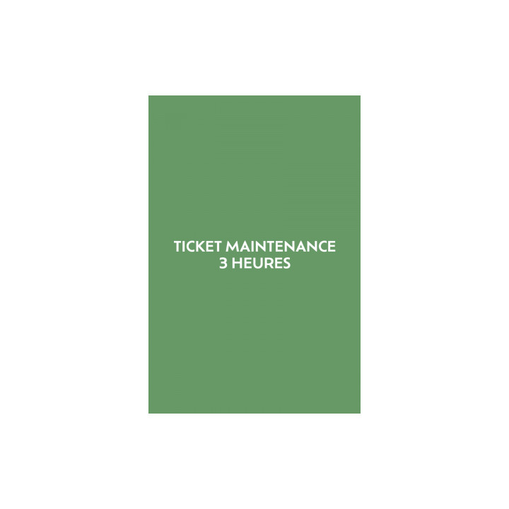 Ticket 3 heures de maintenance