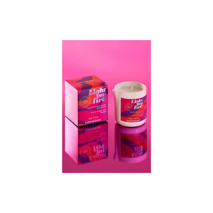 Bougie de massage Fleur de lotus - Love to Love
