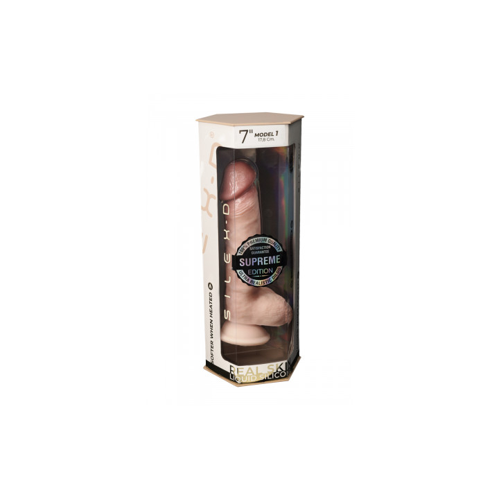 Gode Real Skin Supreme Model 1 flesh 17,8 cm - SilexD