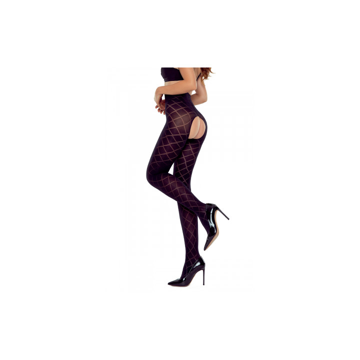 Collants ouverts TI025 40 deniers - noir