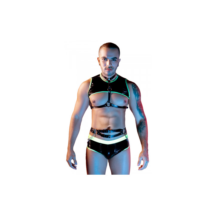 Ensemble sexy fluo 4 pièces - J Lingerie