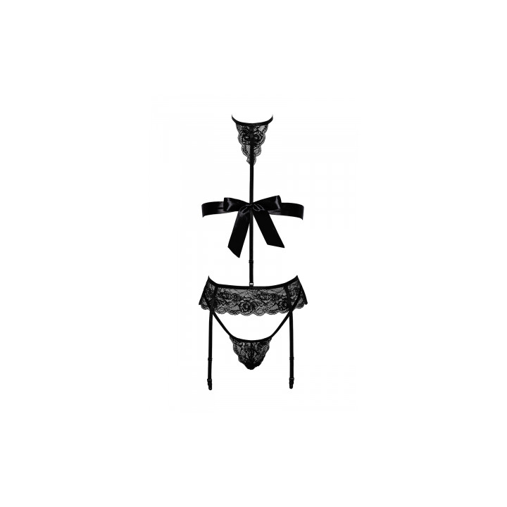 Ensemble Bondage Black Set 4 pièces Kiss 244 - Kissable