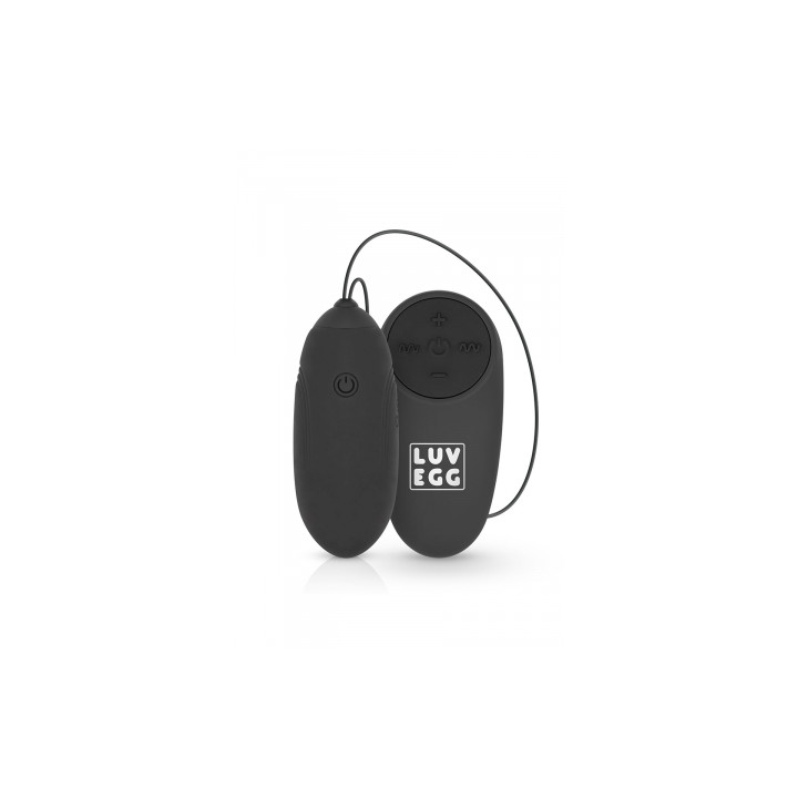 Oeuf vibrant télécommandé noir - LUV EGG