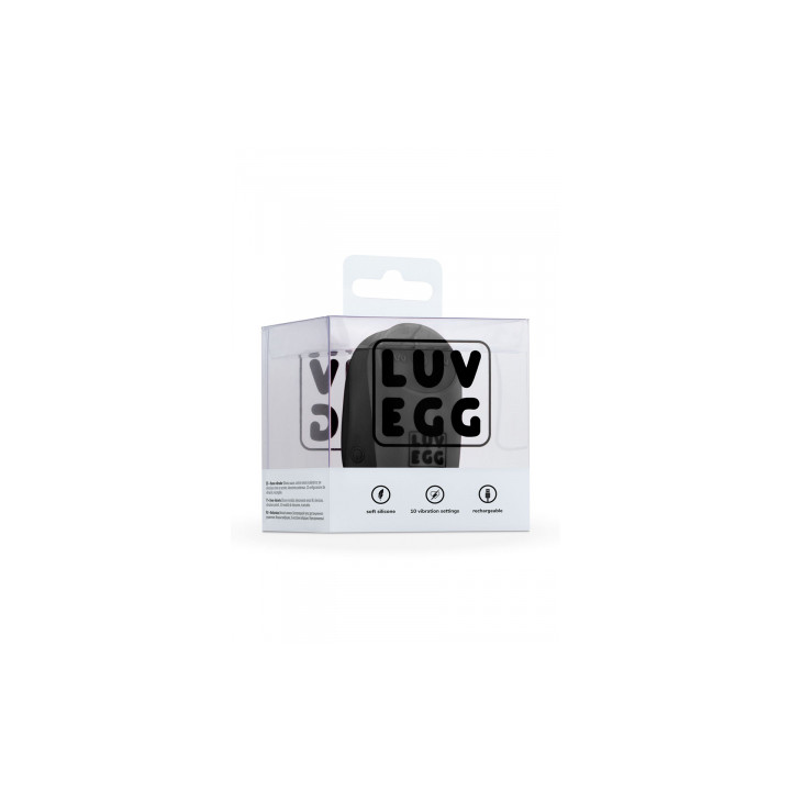 Oeuf vibrant télécommandé noir - LUV EGG