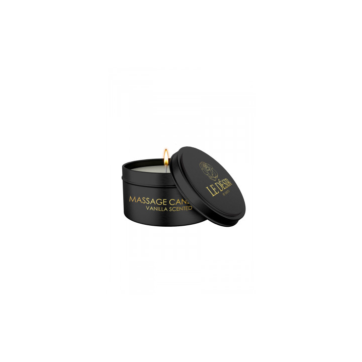 Bougie de massage érotique vanille 100g - Le Désir