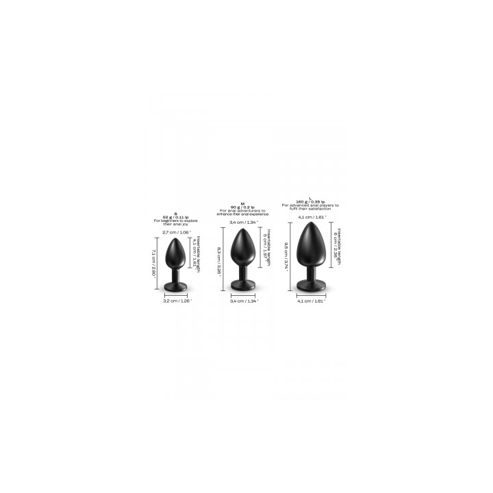 Plug anal en métal Onix Plug S - Dorcel
