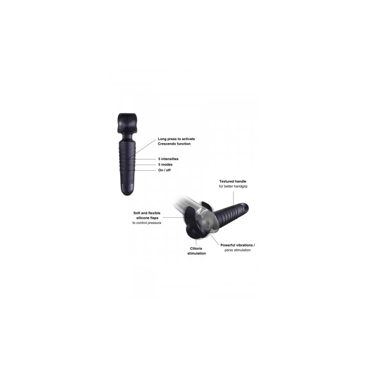 Masturbateur Man Wand Evo Black Plum - Man Wan