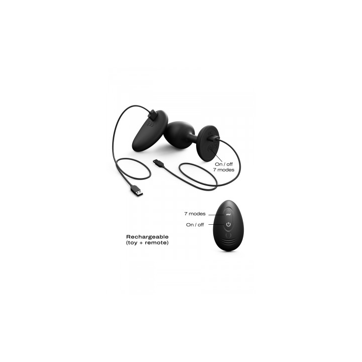 Plug anal vibrant télécommandé Geisha Plug Infinite M - Dorcel