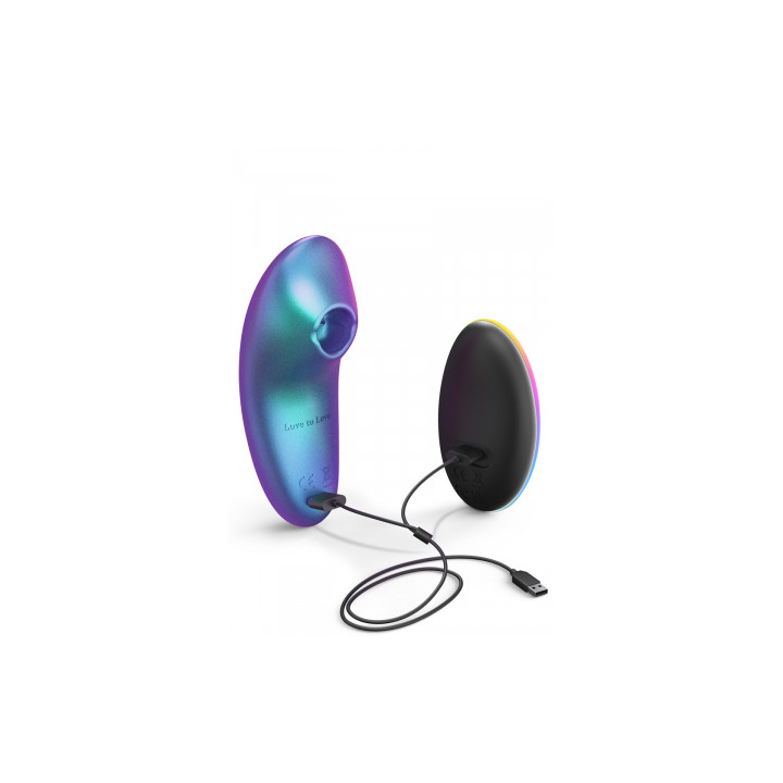 Masseur clitoridien télécommandé Dreamer Iridescent Turquoise - Love to Love