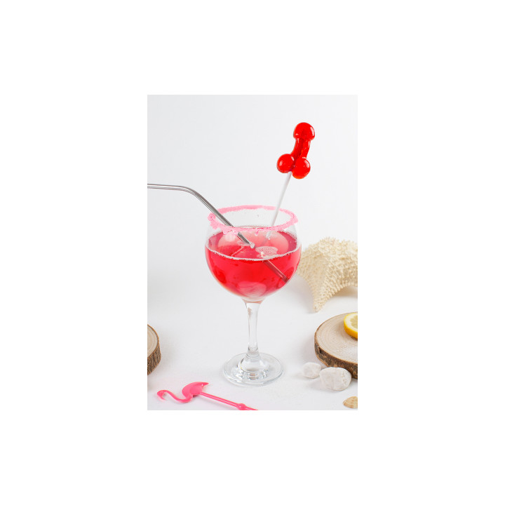 Sucette pénis daiquiri fraise avec alcool