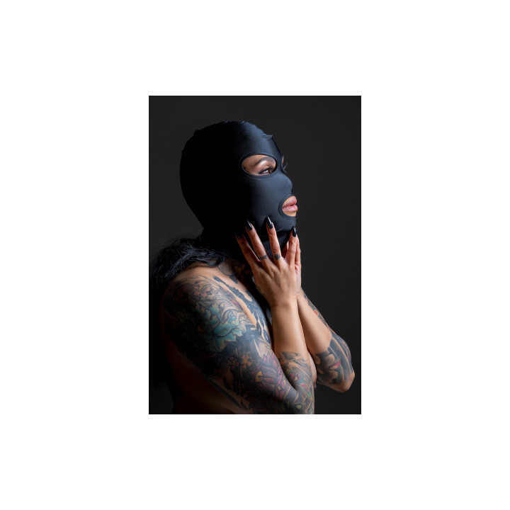 Cagoule BDSM 3 ouvertures - Taboom