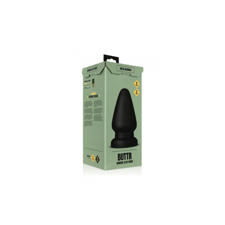 Plug anal XXL Cold Blooded diamètre 9,9 cm - Buttr