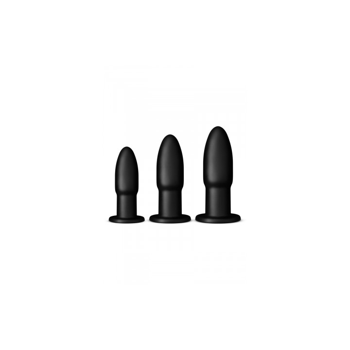 Kit entrainement anal 3 plugs Cluster Bombs - Buttr
