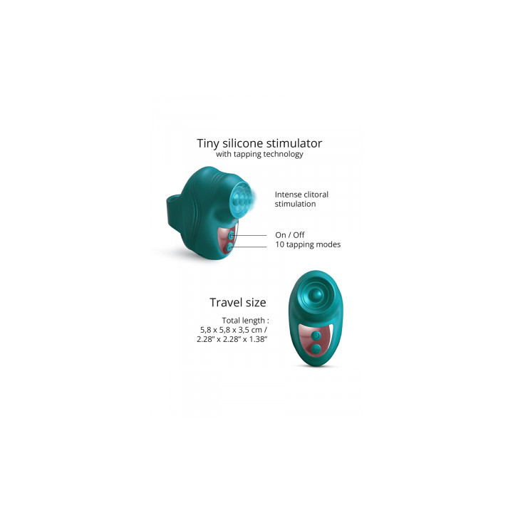 Stimulateur clitoridien Kisscool vert - Love to Love