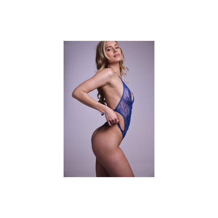 Body string ouvert Renee bleu - Christine