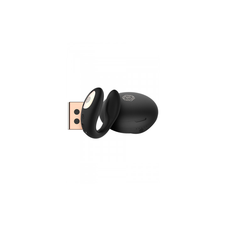 Vibro pour couple C-Shape  - Rosy Gold