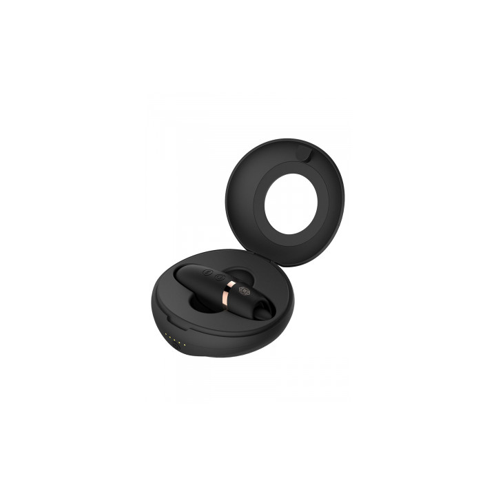 Stimulateur 2 en 1 avec langue vibrante - Rosy Gold