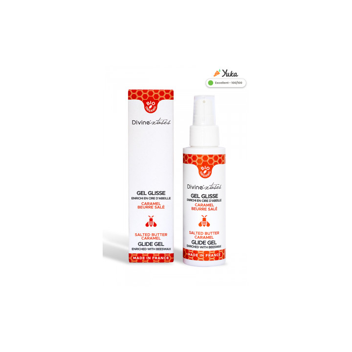 Lubrifiant Bio caramel beurre salé 100ml - Divinexstases