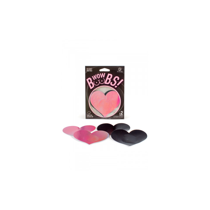 Cache-tétons coeur Wow Boobs - Secret Play