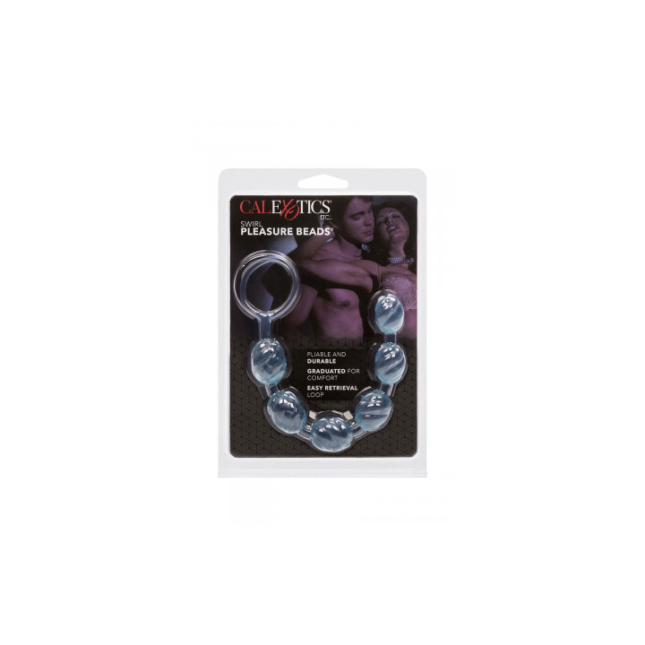 Perles anales CalExotics Swirl bleu