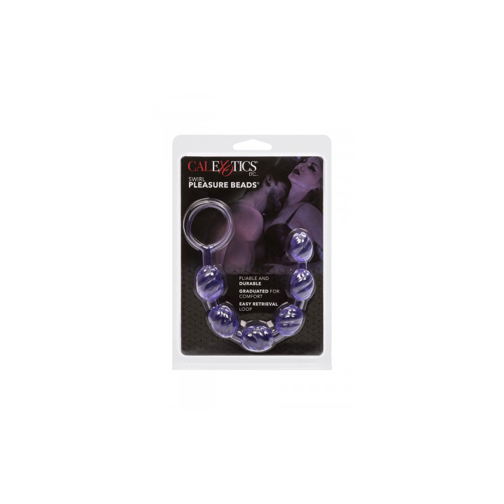 Perles anales CalExotics Swirl violet