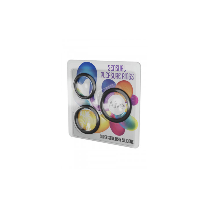 Kit 3 cockrings Sensual Pleasure Rings - Alive