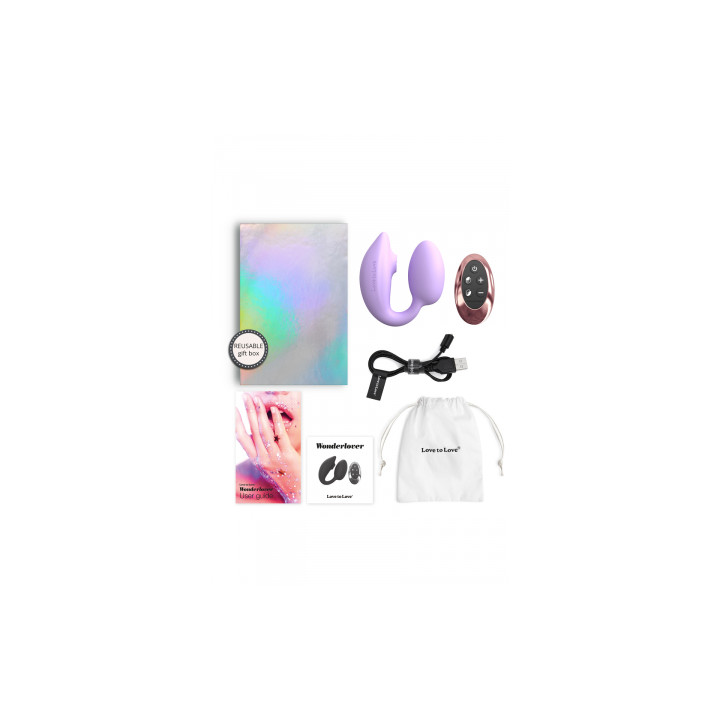 Double stimulateur Wonderlover mauve - Love to Love